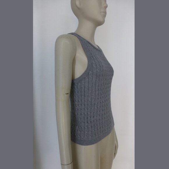 Massimo Dutti Silk Blend, Cable Knit Vest Top (Size M) - Picture 3 of 12